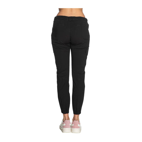 Yes Zee Pantaloni Pantalone Donna cargo in cotone Nero P24-YESZEEP321WV00-0801-XS - Francavilla Moda