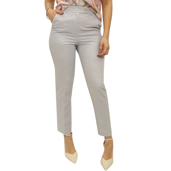 Yes Zee Pantaloni Pantalone Donna chino in tessuto tecnico S P25 - YESZEEP384KE00 - 0792 - S - Francavilla Moda