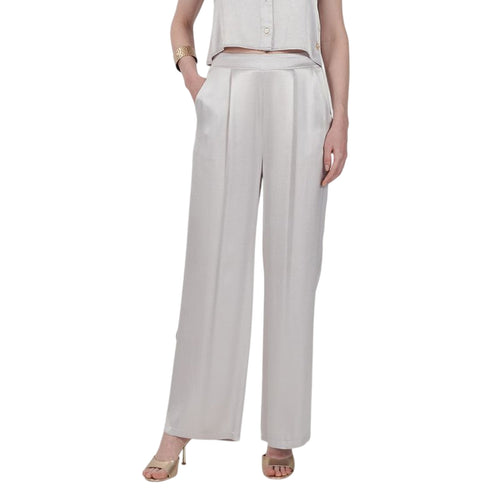 Yes Zee Pantaloni Pantalone Donna con pieghe ed elastico XS P25 - YESZEEP367EN00 - 0819 - XS - Francavilla Moda