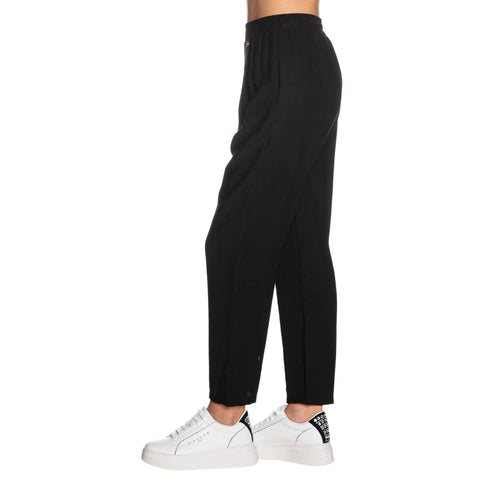 Yes Zee Pantaloni Pantalone Donna cropped con elastico XS P25 - YESZEEP386YV00 - 0801 - XS - Francavilla Moda