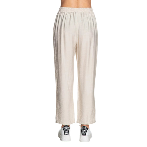 Yes Zee Pantaloni Pantalone Donna cropped con elastico XS - Francavilla Moda