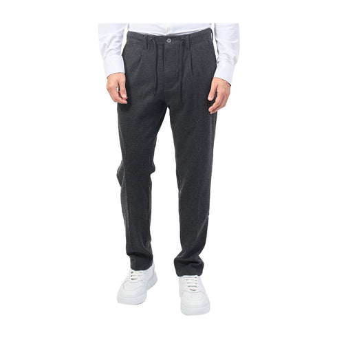 Yes Zee Pantaloni Pantalone Uomo con pences e coulisse Grigio A24 - YESZEEP683WY00 - 0835 - 30 - Francavilla Moda