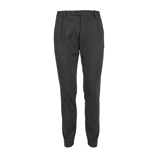 Yes Zee Pantaloni Pantalone Uomo slim misto viscosa Nero - Francavilla Moda