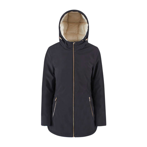 Parka Donna medio, con interno trapuntato e chiusura frontale full zip