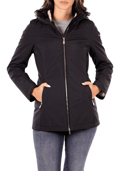 Yes Zee Parka medio Parka Donna medio in softshell S A25-YESZEEO088M200-0801-S - Francavilla Moda