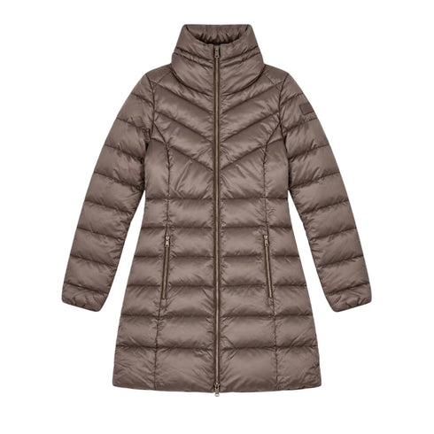 Yes Zee Piumino lungo Piumino Donna con collo imbottito S A26-YESZEEO014M500-0222-S - Francavilla Moda
