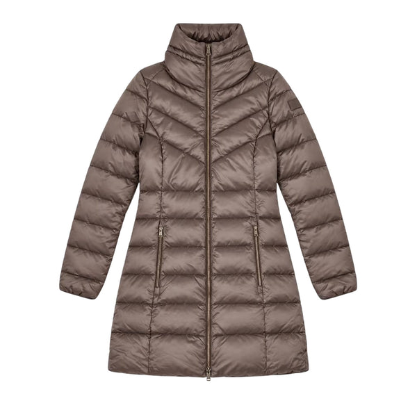 Yes Zee Piumino lungo Piumino Donna con collo imbottito S A26-YESZEEO014M500-0222-S - Francavilla Moda