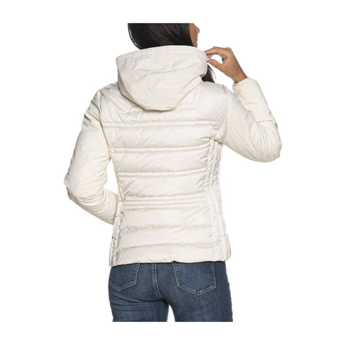 Yes Zee Piumino corto Piumino Donna con finto gilet Avorio - Francavilla Moda