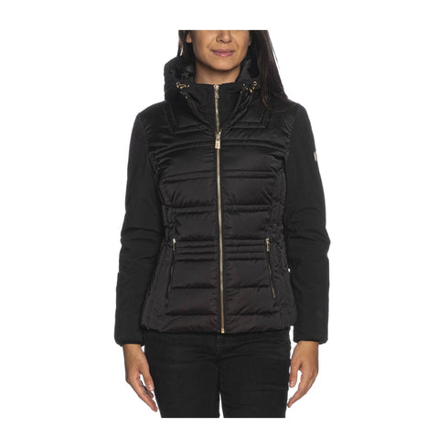 Yes Zee Piumino corto Piumino Donna con finto gilet Nero A24 - YESZEEJ045M800 - 0801 - S - Francavilla Moda