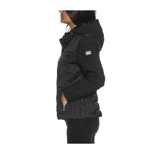 Yes Zee Piumino corto Piumino Donna con finto gilet Nero A24 - YESZEEJ045M800 - 0801 - S - Francavilla Moda