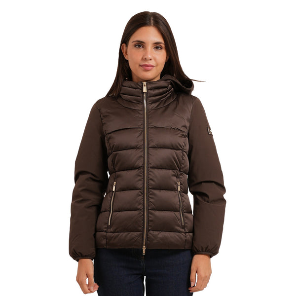 Yes Zee Piumino corto Piumino Donna corto con pettorina S A26-YESZEEJ045M500-0232-S - Francavilla Moda