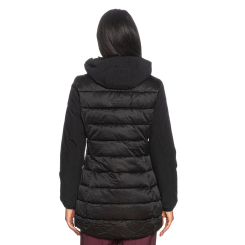 Yes Zee Piumino lungo Piumino Donna lungo con pettorina XS A26-YESZEEO045M500-0801-XS - Francavilla Moda