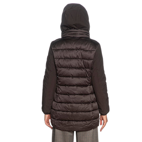 Yes Zee Piumino lungo Piumino Donna lungo con pettorina XS A26-YESZEEO045M500-0232-XS - Francavilla Moda