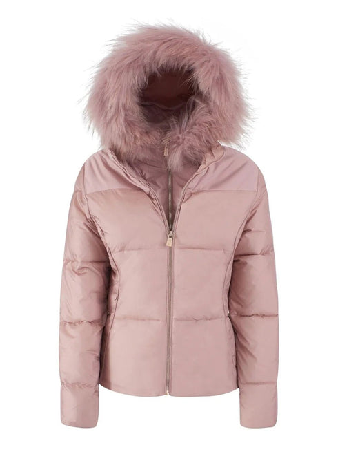 Yes Zee Piumino medio Piumino Donna medio con pelliccia XS A23 - YESZEEJ016QV00 - 0406 - XS - Francavilla Moda