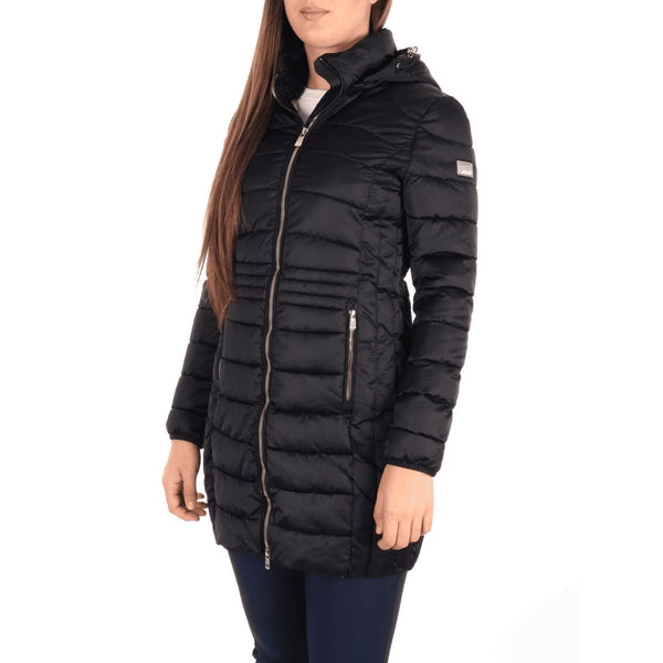 Yes Zee Piumino lungo Piumino trapuntato con cappuccio XS  - Francavilla Moda