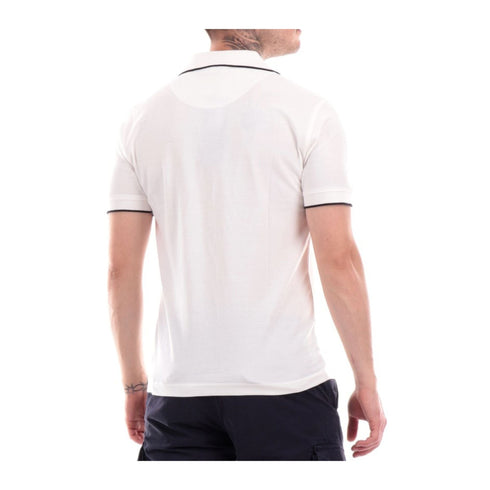 Yes Zee Polo Polo Uomo senza bottoni con logo Bianco - Francavilla Moda