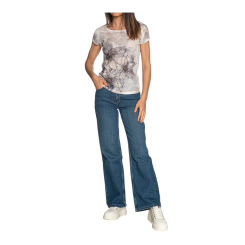 Yes Zee T-shirt T-shirt Donna con fiori stampati S - Francavilla Moda