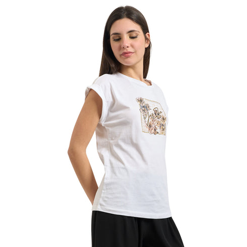 Yes Zee T-shirt mm T-shirt donna con stampa S - Francavilla Moda