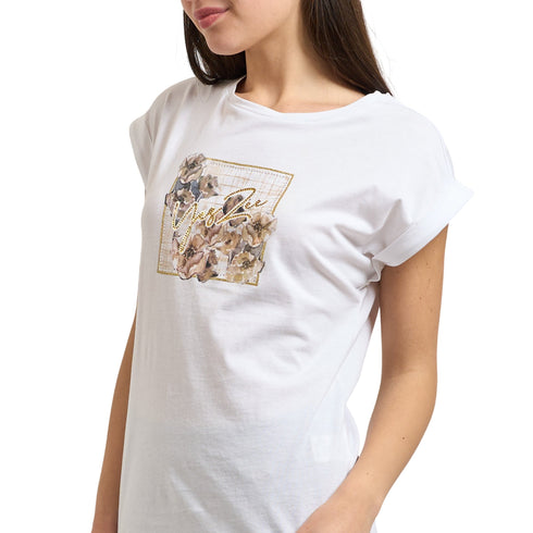 Yes Zee T-shirt mm T-shirt donna con stampa S - Francavilla Moda