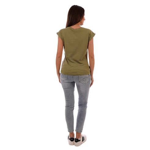 Yes Zee T-shirt mm T-shirt donna con stampa S P26-YESZEEt215SG00-905-S - Francavilla Moda
