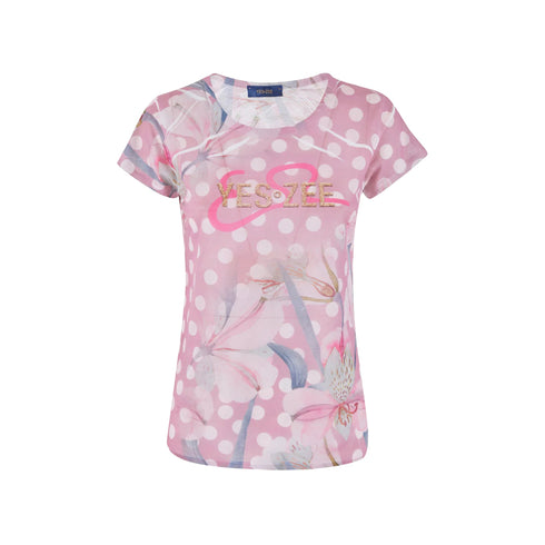 Yes Zee T-shirt T-shirt Donna fantasia a pois S P25 - YESZEET236Y107 - 2425 - S - Francavilla Moda