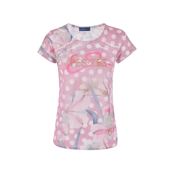 Yes Zee T-shirt T-shirt Donna fantasia a pois S P25 - YESZEET236Y107 - 2425 - S - Francavilla Moda