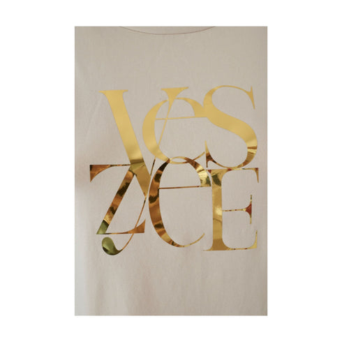 Yes Zee T-Shirt T-shirt Donna maniche con rouches Beige - Francavilla Moda