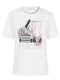 Yes Zee T-shirt mm T-shirt donna mm stampa box con strass S - Francavilla Moda