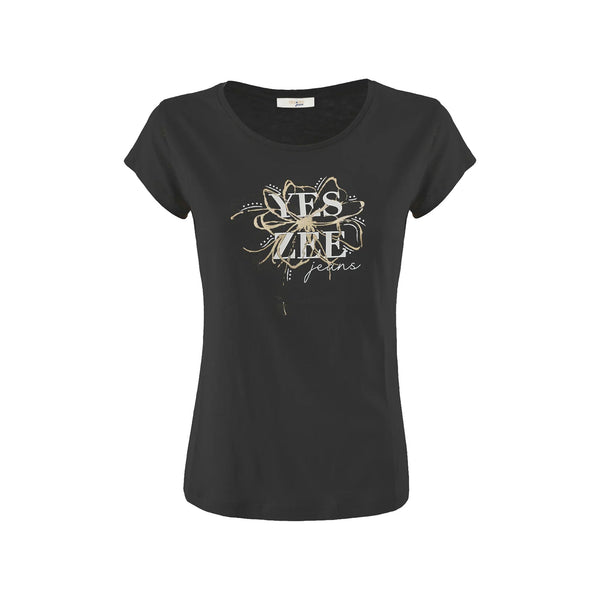 Yes Zee T-shirt T-shirt Donna stampa logo sul petto S P25 - YESZEET257T900 - 0801 - S - Francavilla Moda