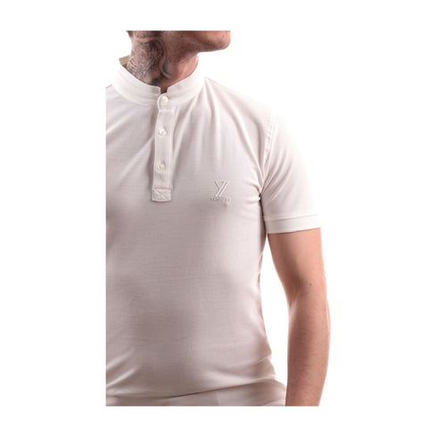 Yes Zee T-shirt T-shirt Uomo con colletto alla coreana Bianco - Francavilla Moda