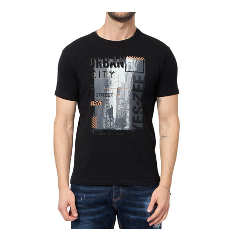 Yes Zee T-shirt T-shirt Uomo in cotone con stampa M P25 - YESZEET759TA02 - 0801 - M - Francavilla Moda