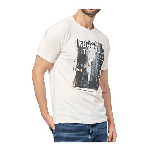 Yes Zee T-shirt T-shirt Uomo in cotone con stampa XXS - Francavilla Moda