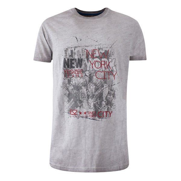 Yes Zee T-shirt T-shirt Uomo stampa city frontale S - Francavilla Moda
