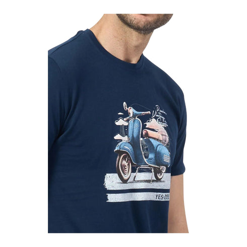 Yes Zee T-shirt T-shirt Uomo stampa Vespa frontale S P25 - YESZEET728SG02 - 0713 - S - Francavilla Moda