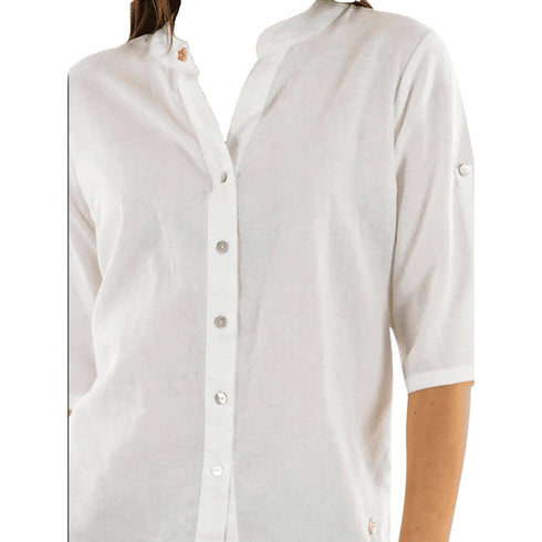 Yes Zee Camicia YESZEE Camicia Lino Donna C231 YZ00 0101 XS - Francavilla Moda