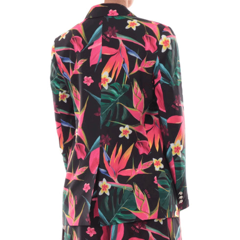 Yes Zee Giacca YESZEE Giacca Donna Blazer Fantasia Floreale G453CL002801 S - Francavilla Moda