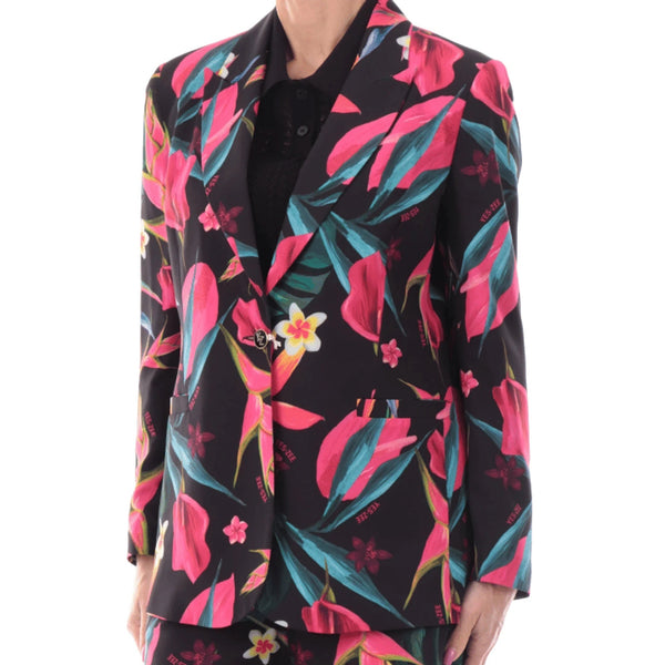 Yes Zee Giacca YESZEE Giacca Donna Blazer Fantasia Floreale G453CL002801 S - Francavilla Moda