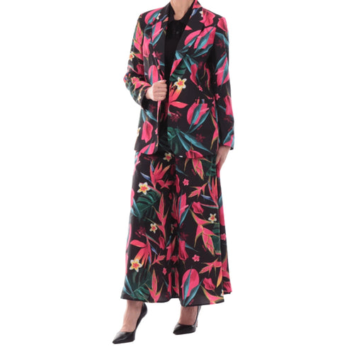 Yes Zee Giacca YESZEE Giacca Donna Blazer Fantasia Floreale G453CL002801 S - Francavilla Moda