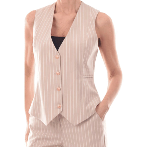 Yes Zee Gilet YESZEE Gilet Donna a Righe G215CA002222 S - Francavilla Moda