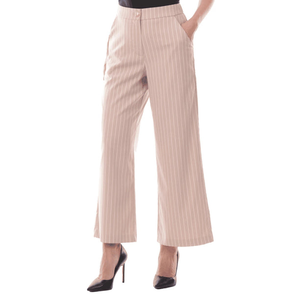 Yes Zee Pantalone YESZEE Pantaloni Palazzo Donna a Righe Primavera Estate S - Francavilla Moda