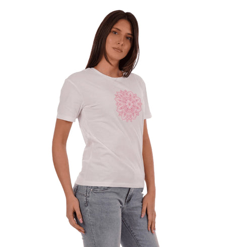 Yes Zee T-Shirt YESZEE T-shirt Donna Stampa Astratta XS - Francavilla Moda