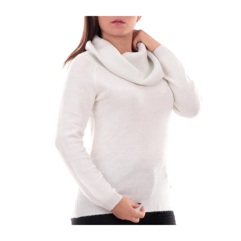 YESZEE Maglia Maglia Donna con spalle scoperte Avorio - Francavilla Moda