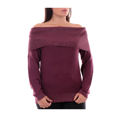 YESZEE Maglia Maglia Donna con spalle scoperte Prugna A24 - YESZEEM054BT00 - 0522 - XS - Francavilla Moda