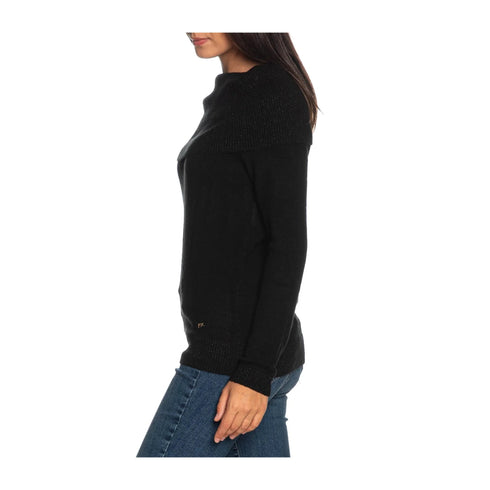 YESZEE Maglia Maglia Donna con spalle scoperte Nero A24 - YESZEEM054BT00 - 0801 - XS - Francavilla Moda