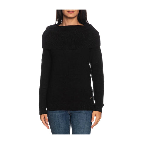 YESZEE Maglia Maglia Donna con spalle scoperte Nero A24 - YESZEEM054BT00 - 0801 - XS - Francavilla Moda