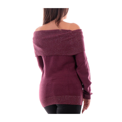 YESZEE Maglia Maglia Donna con spalle scoperte Prugna A24 - YESZEEM054BT00 - 0522 - XS - Francavilla Moda