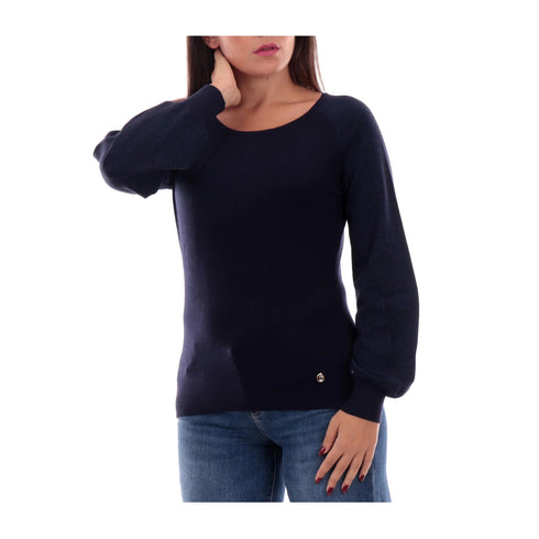 YESZEE Maglia Maglia Donna maniche a palloncino Blu A24 - YESZEEM062BG00 - 0710 - S - Francavilla Moda