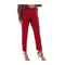 YESZEE Pantaloni Pantalone Donna con bottone gioiello Rosso - Francavilla Moda