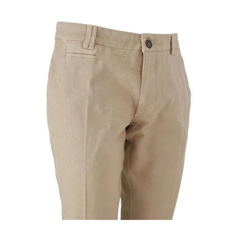 YESZEE Pantaloni Pantalone Uomo chino in cotone Beige - Francavilla Moda