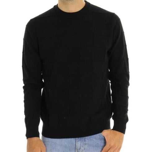Maglia Uomo girocollo finestrato Nero 39 MASQ- Francavilla Moda